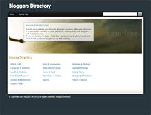 Tablet Screenshot of bloggersdirectory.org